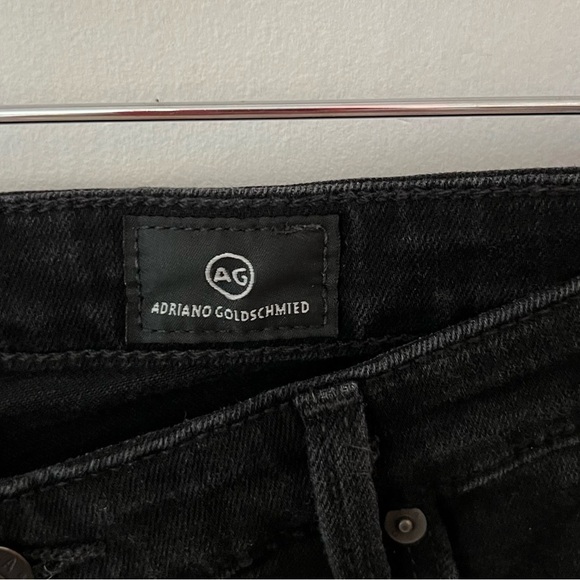 AG Adriano Goldschmied The Brooke Black Mid-Rise Cuffed Hem Bermuda Short Sz 30 - Picture 7 of 12